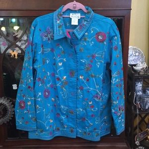 The Quacker Factory 100%cotton shirt